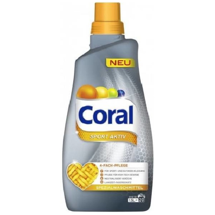 Gél na pranie Coral Sport Aktiv 1,5 L