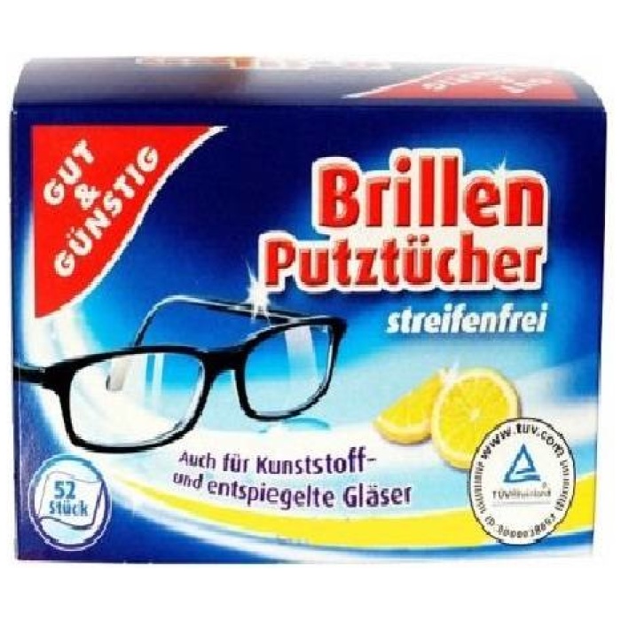 G&G Brillen Putztücher čistiace obrúsky na okuliare 50 ks