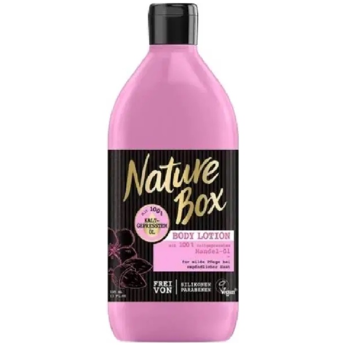 Nature Box Mandľový olej telové mlieko 385 ml
