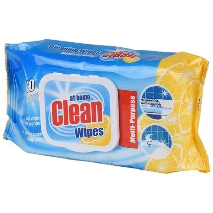 At home Cleans Wipes univerzálne čistiace obrúsky 60 ks