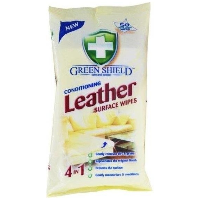 Green Shield Leather čistiace obrúsky na kožu 50 ks