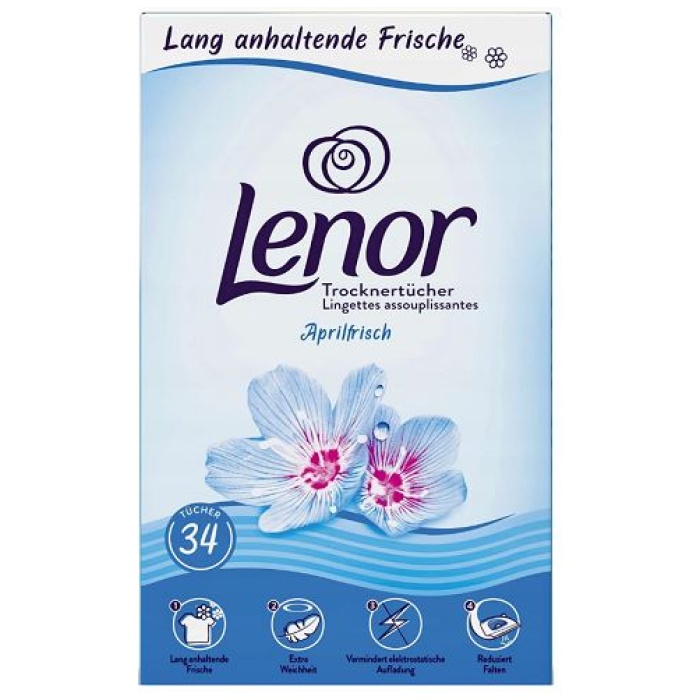 Lenor Aprilfrisch Voňavé servítky do sušičky 34ks