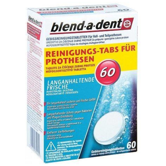 Blend-a-dent tabletky na čistenie zubných protéz 60 ks