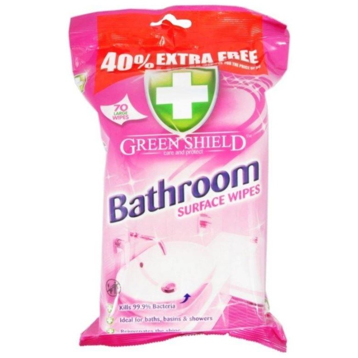 Green Shield Bathroom čistiace obrúsky na kúpeľnu 50 ks