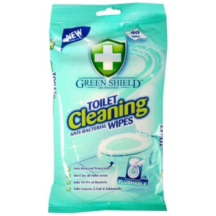 Green Shield Toilet Cleaning Wipes čistiace obrúsky na WC 40 ks