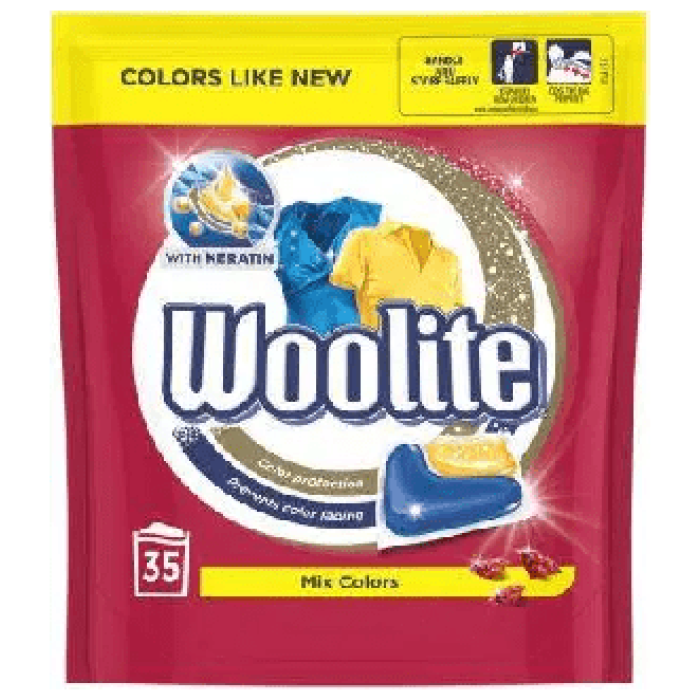 Woolite Mix Colors kapsule na pranie 35 ks XL