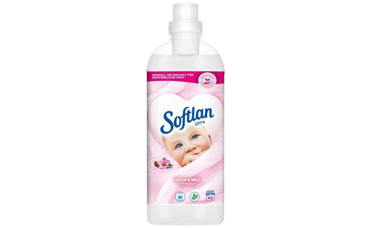 Softlan NEW 3D Weich & Mild aviváž 45 praní 1L