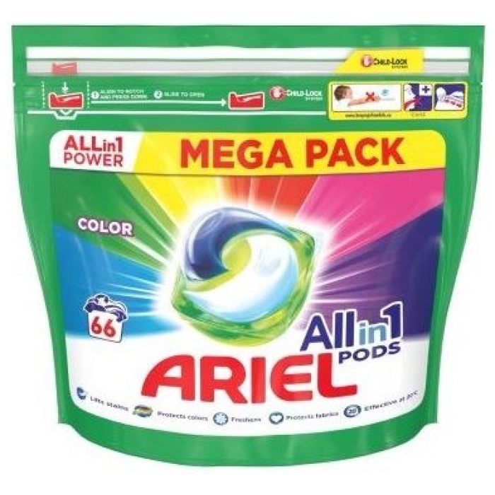 Ariel Color kapsule na pranie 66 ks 3v1