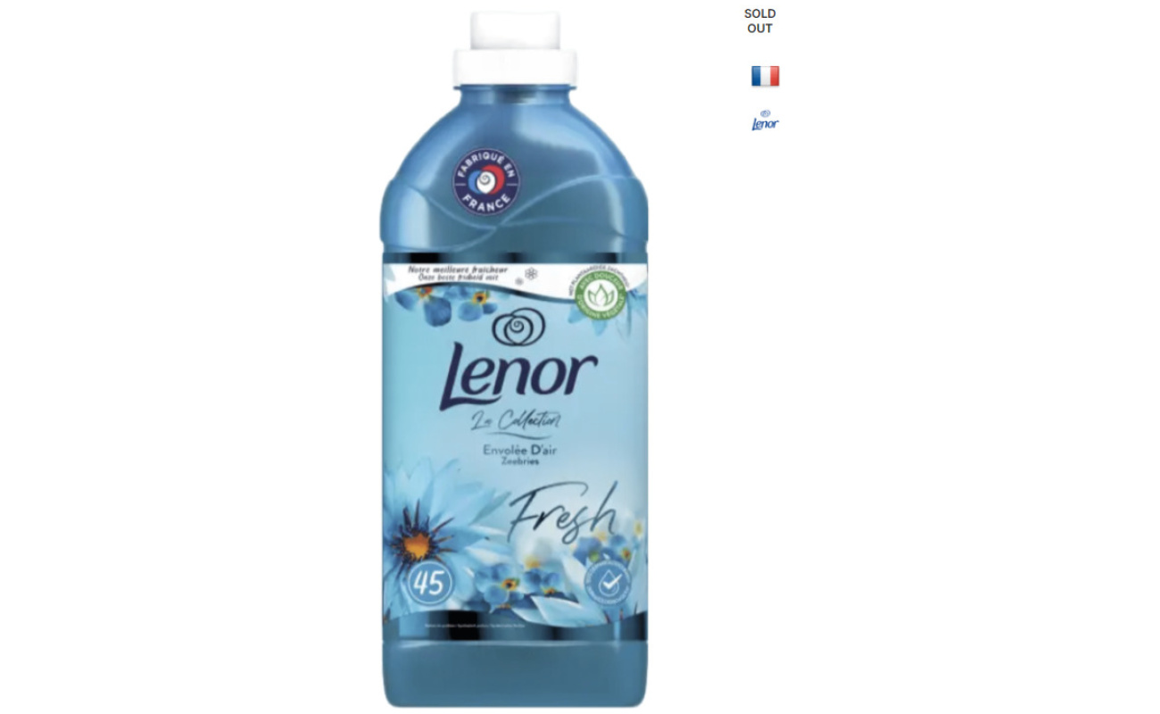 LENOR Aviváž na pranie Zeebries1,035l 45p Fresh